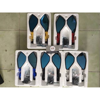 Kính rizoma 5 cạnh (giá 1 đôi - và lẻ 1 cây) - kiếng rizoma 5 cạnh - gương rizoma 5 cạnh full ốc gắn mọi loại xe
