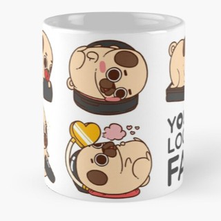 Cốc sứ You look great! -Puglie Mug