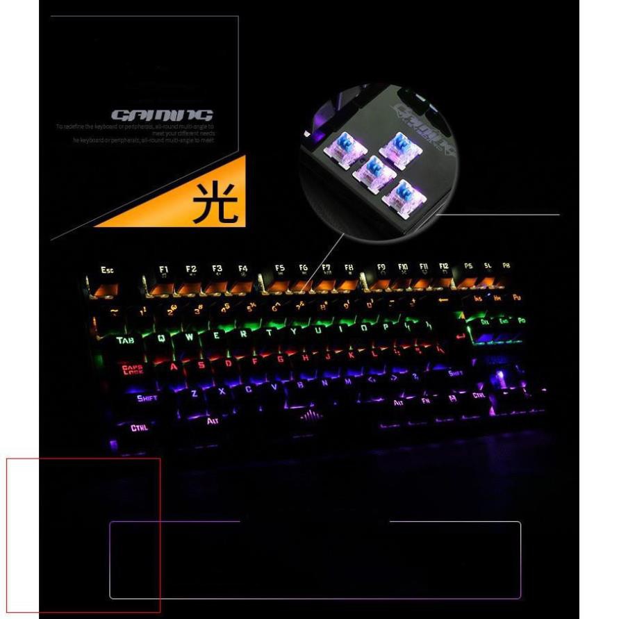 Keyboard Bàn Phím Chuột Máy Tính, Bàn Phím Cơ K28 Pro 10 Chế Độ Led Chơi Game Siêu Đỉnh, Hàng Chính Hãng