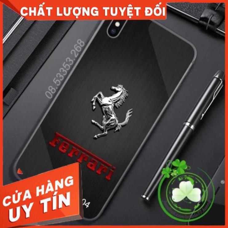 Ốp lưng điện thoại, lưng kính,hình in logo xe siêu sang in đẹp, chuẩn mầu, in uv, công nghệ nhật