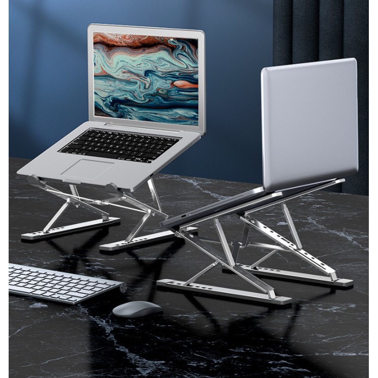 Giá đỡ laptop stand nhôm hỗ trợ tản nhiệt có thể gấp gọn chỉnh độ cao để laptop ipad macbook surface N8 AnBi  Shop