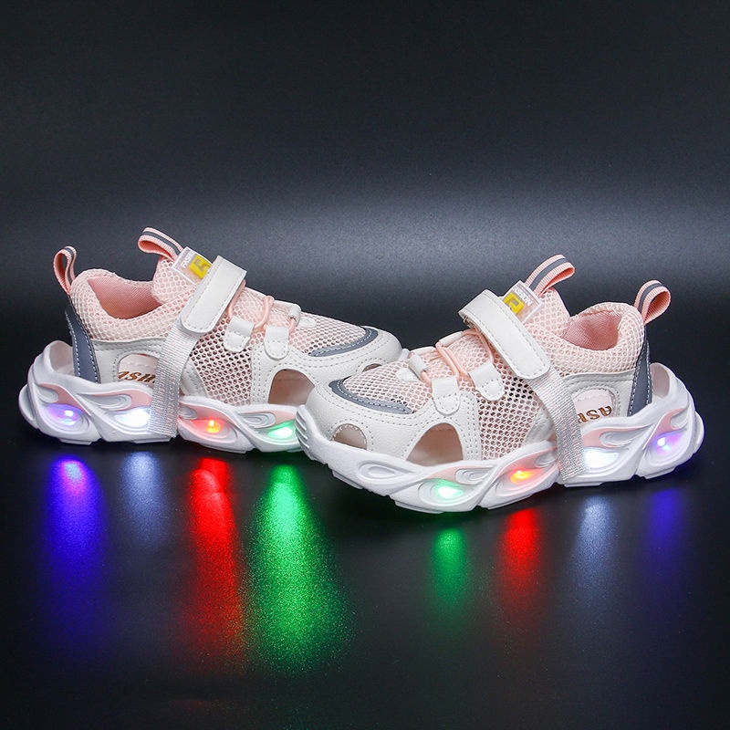 Sandal Phối Lưới Thoáng Khí Thời Trang Mùa Hè 2022 Cho Bé Gái