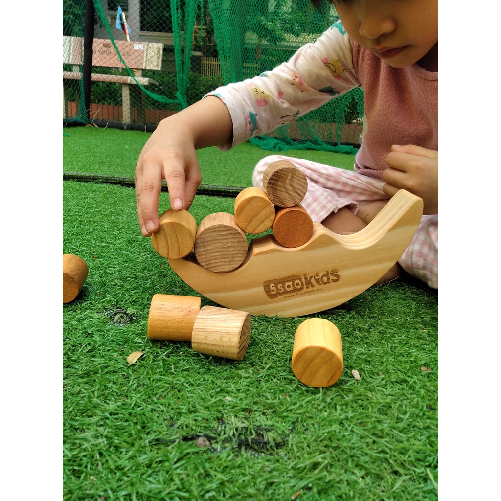 Bộ đồ chơi xếp hình cân bằng