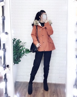 Parka dáng dài siêu ấm