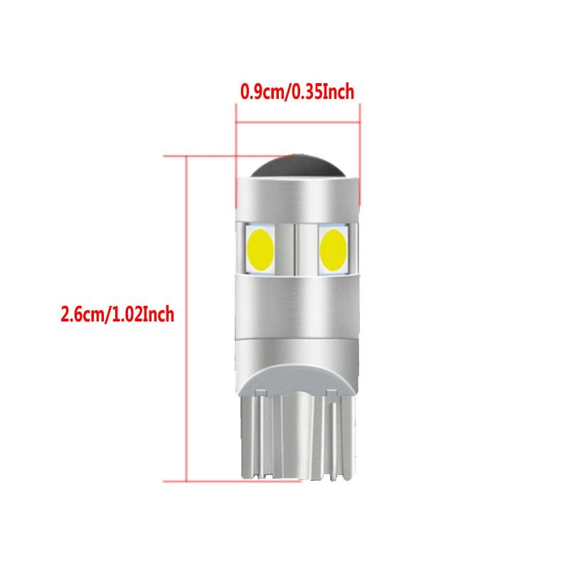 Đèn Led T10 3030 Smd 12V 6000K Ánh Sáng Trắng Cao Cấp Cho Xe Ô Tô