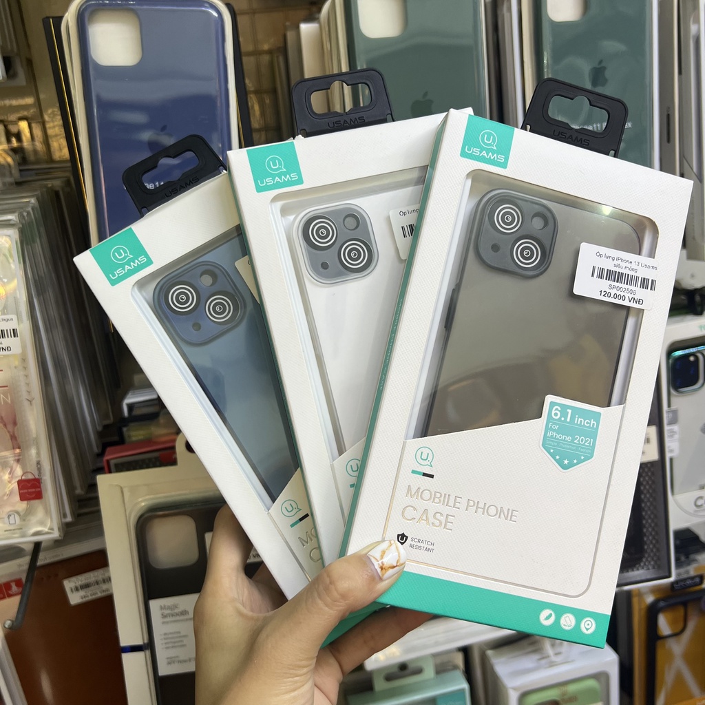 Ốp lưng iPhone 13 Usams 0.3mm khoét từng camera