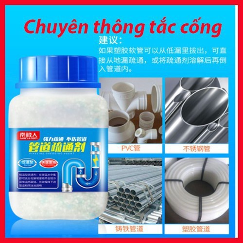 Bột thông cống cực mạnh 🔥FREESHIP🔥 bột thông tắc bồn cầu, bồn rửa bát, đường ống cống, lavabo YUHAO thần thánh.