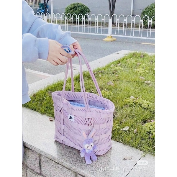 TNS - Túi tote phối lưới Nikkie _ tím ngọt ngào