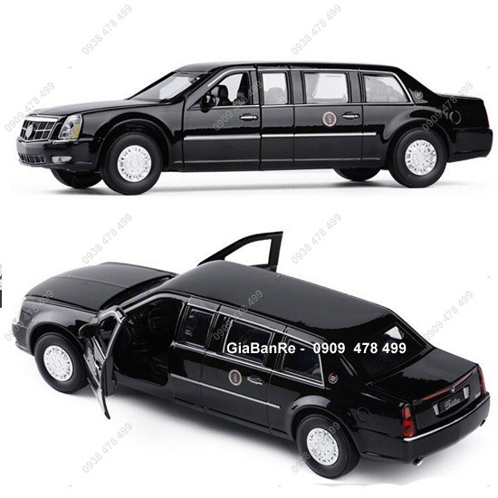 XE MÔ HÌNH SẮT 1/32 XE TỔNG THỐNG MỸ CADILLAC BEAST ONE - ĐEN - 9659.1