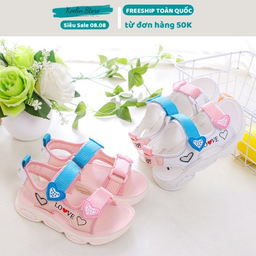 Dép quai hậu cho bé gái dép sandal học sinh nữ giày sandal nữ đi học cho bé gái Keelin Store