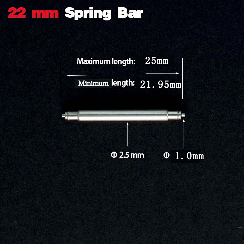 Chốt gắn dây đồng hồ 2.5mm spring bar  cho Seiko SKX007, Seiko SKX013 , Sumo , Seiko Monster size 20mm - 22mm