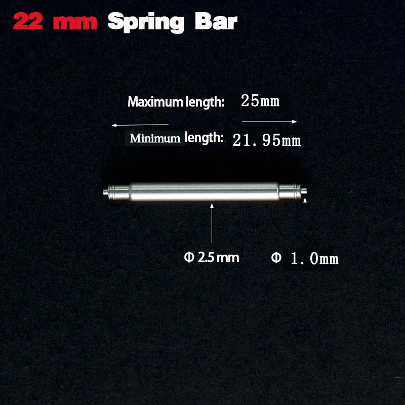 Chốt gắn dây đồng hồ 2.5mm spring bar cho Seiko SKX007, Seiko SKX013 , Sumo , Seiko Monster size 20mm - 22mm