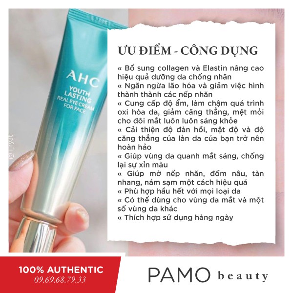 Kem dưỡng mắt AHC Youth Lasting Real Eye Cream 30ml | BigBuy360 - bigbuy360.vn