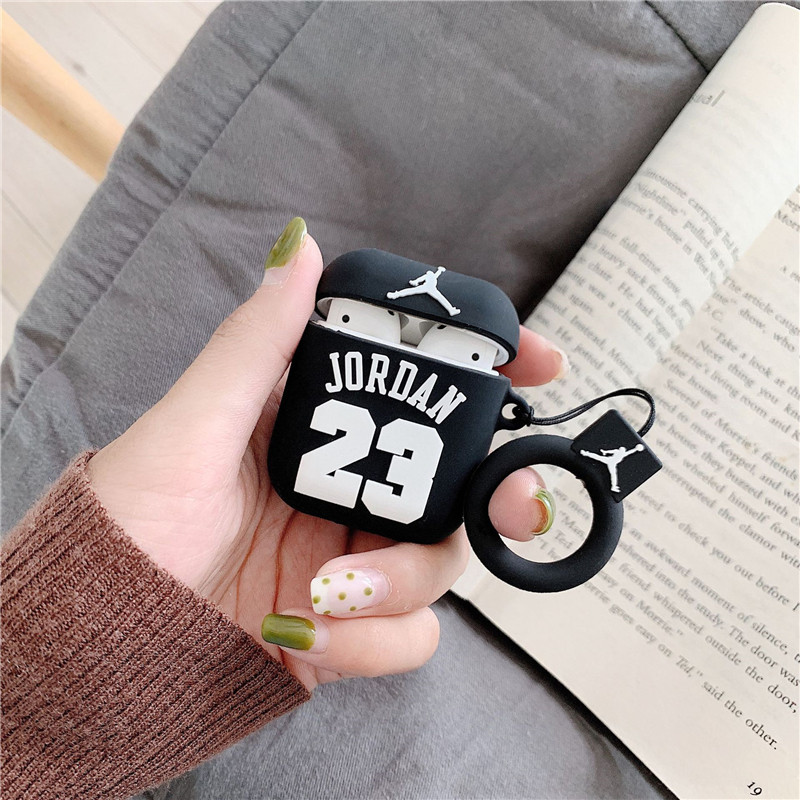 Vỏ đựng bảo vệ hộp sạc cho tai nghe Airpods 1 / 2 Pro Aj Jordan 23