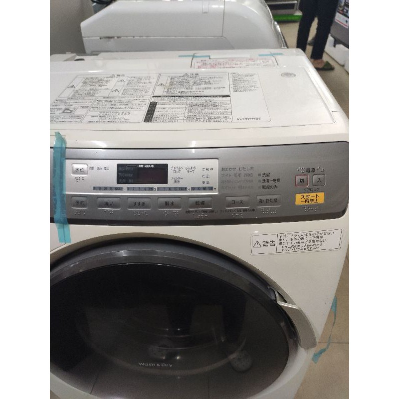 Máy giặt cửa trước có sấy Panasonic NA-VD100L nội địa Nhật. GIẶT 6KG. BẢO HÀNH 1 NĂM