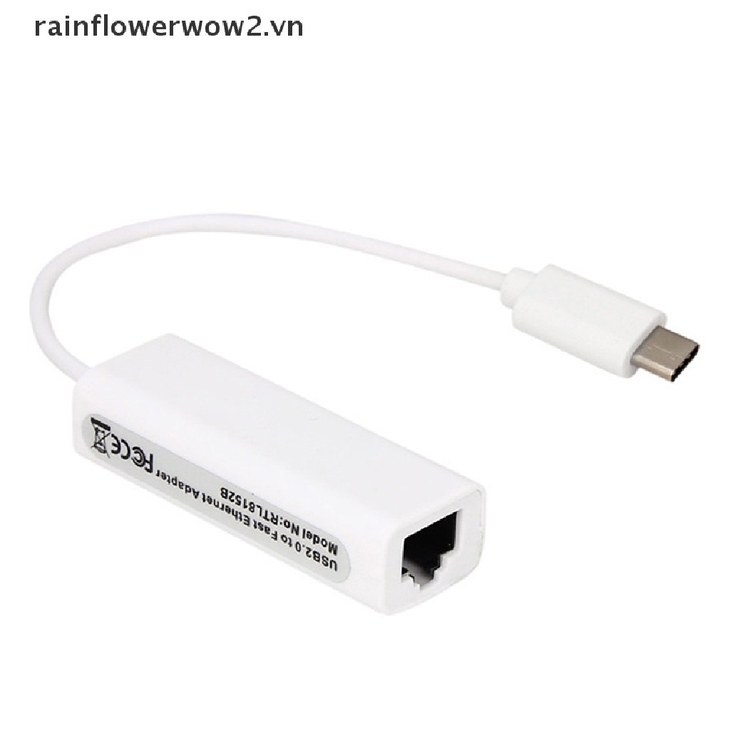 Đầu Chuyển Đổi USB 3.1 Type c Sang RJ45 Gigabit Ethernet RJ45 LAN Cho Macbook