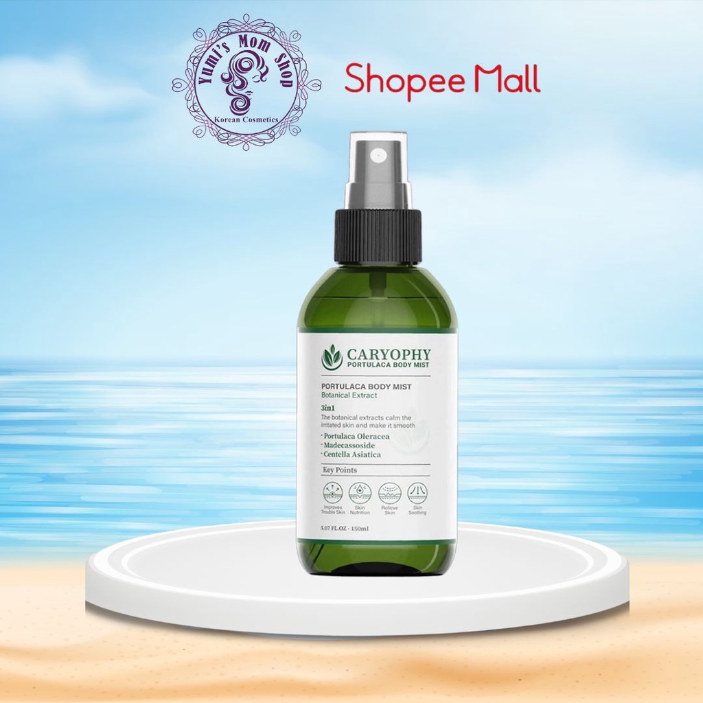 Xịt mụn lưng CARYOPHY PORTULACA BODY MIST giảm mụn và thâm 150ML