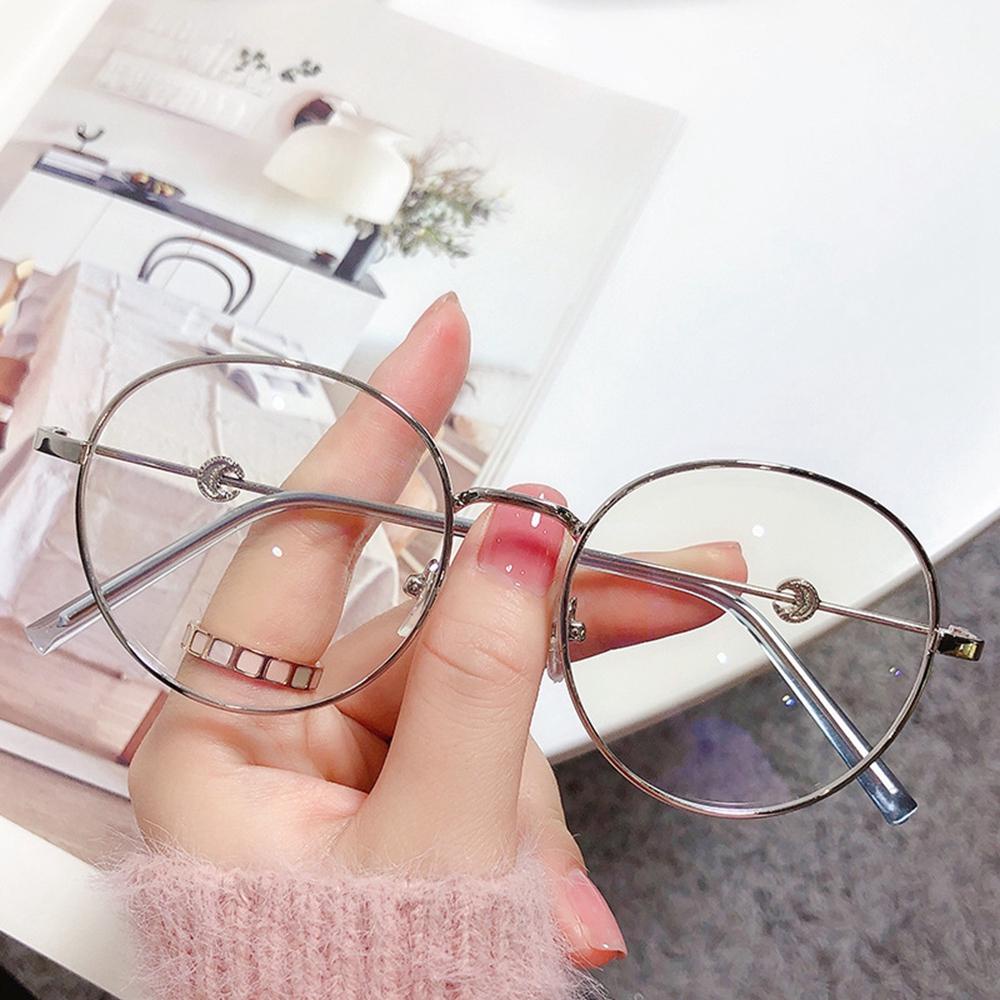 Mắt Kính Gọng Kim Loại Oversized Dành Cho Nam Nữ Sự Bảo Vệ