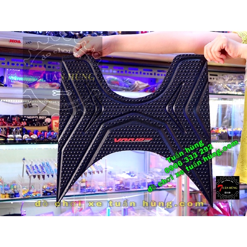 Thảm lót chân  Vario 150/125 kiểu Thái - lót sàn xe vario - thảm lót sàn xe vario150 - đồ chơi xe vario 150