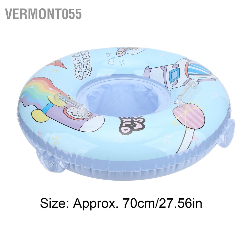 Vermont055 70cm / 27 56in Phao nổi cho bé Vòng bơi bơm hơi PVC môi trường với ghế an toàn trẻ em
