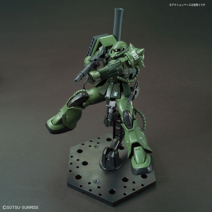 Mô Hình Lắp Ráp Hg 1 / 144 Ms-06c-6 / R6 Zaku Ii Type C-6 / R6 Bandai