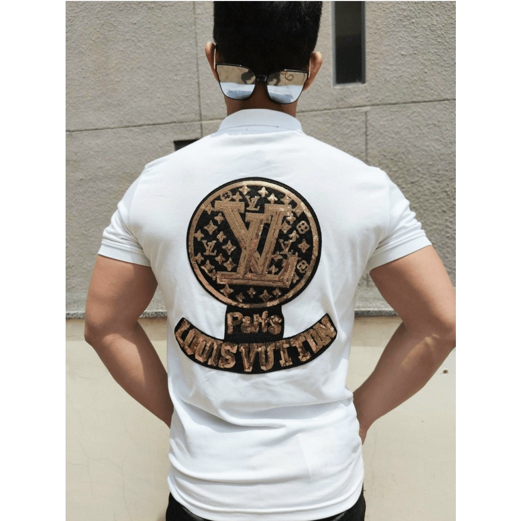 ÁO THUN NAM NGẮN TAY TRỤ KIM SA LOUIS VUITON CỰC ĐẸP , SANG CHẢNH PHONG CÁCH HK