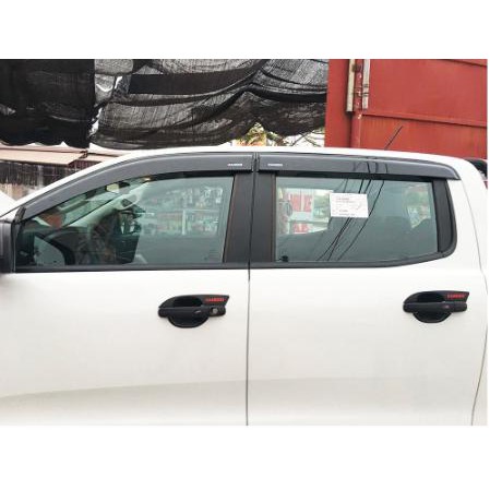 Ốp hõm cửa, ốp tay nắm cửa Ford Ranger 2016-2019 màu đen