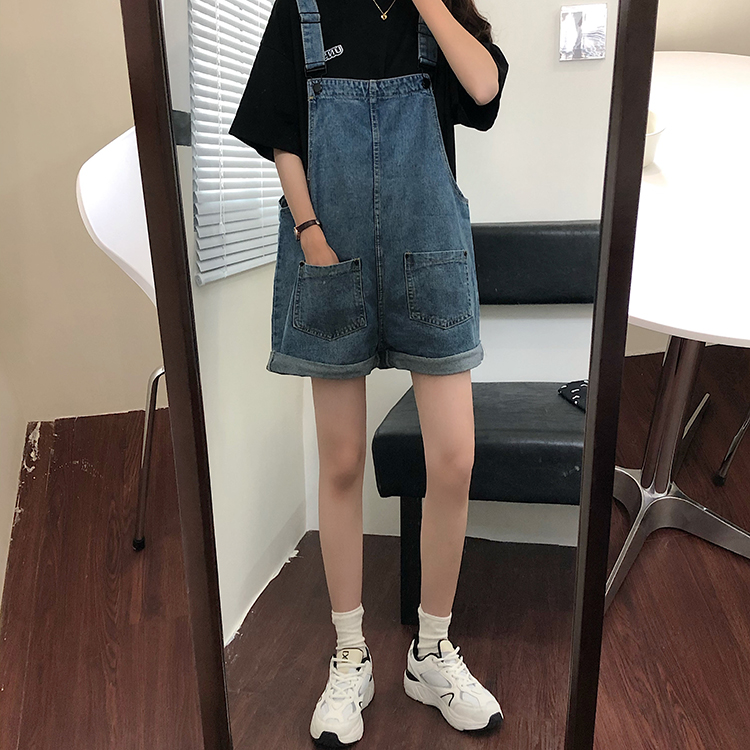 Áo liền quần Denim Thời Trang 33716 Cho Nữ