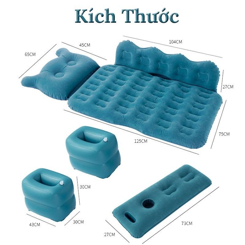 Đệm Hơi Ô Tô Loại 1 Đầy Đủ Phụ Kiện