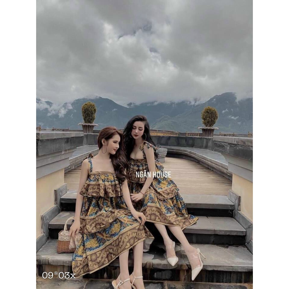 ĐẦM MAXI TẦNG THỔ CẨM (KÈM VIDEO HÌNH THẬT) | BigBuy360 - bigbuy360.vn