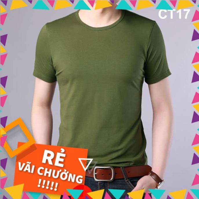 [Free Ship ] Áo Thun nam màu xanh rêu - không nhăn mềm min thấm hút mồ hôi _vifa | BigBuy360 - bigbuy360.vn