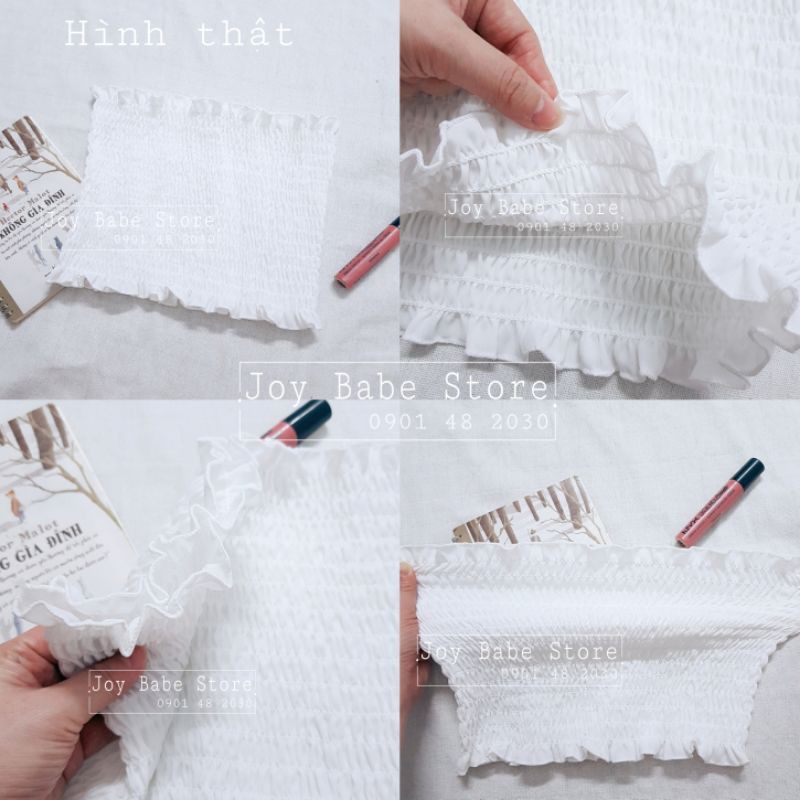 Áo croptop ống Basic, chất voan mềm mịn tôn da sương mai ❄ phong cách nhẹ nhàng dịu dàng trắng đen áo quây sexy CROQ 47