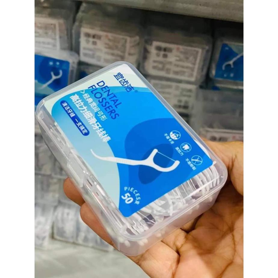 chỉ nha khoa làm sạch răng hộp 50 cái ( tuyển sỉ )