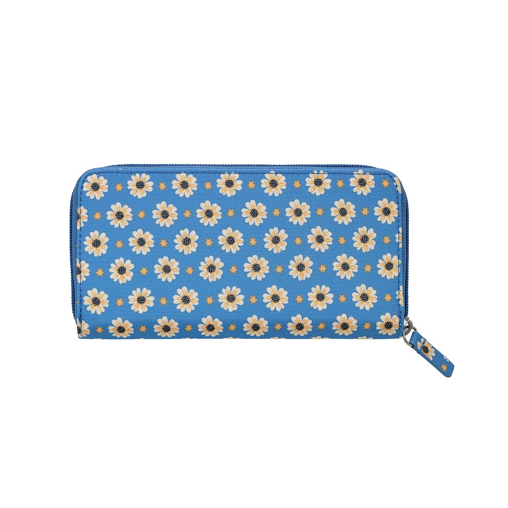 Cath Kidston - Ví cầm tay Continental Zip Wallet Daisy Star - 979955 - Cornflower Blue