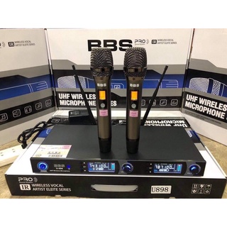 Micro karaoke không dây wireless bbs.vỏ kim loại,chống hú.mắt hồng ngoại tự động dò tần số