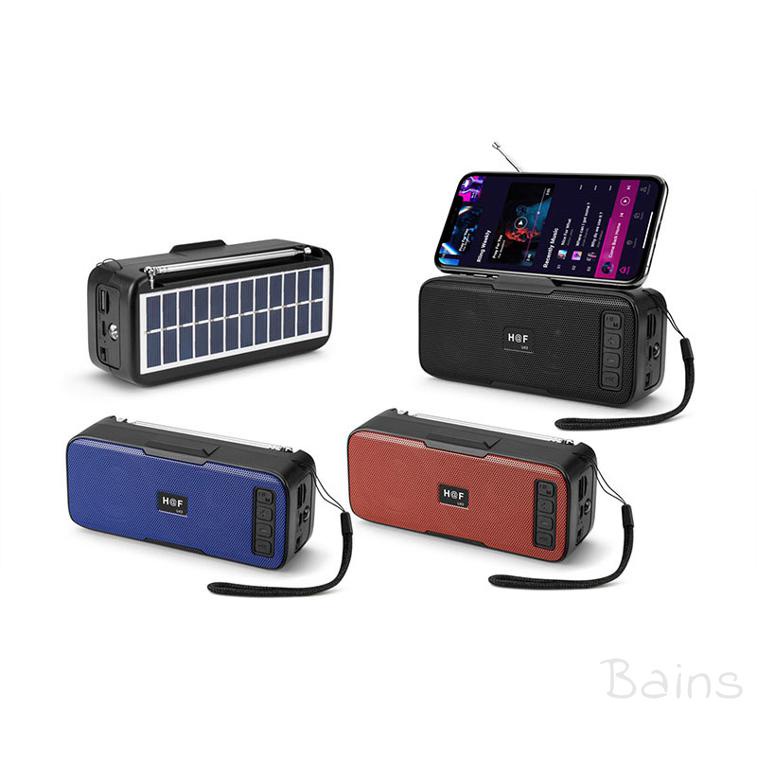 Loa bluetooth HFU43 âm thanh siêu trầm kiêm thẻ nhớ di động sử dụng năng lượng mặt trời 770