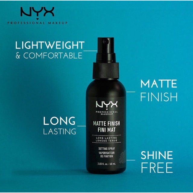 Xịt trang điểm NYX Matte Finish Setting Spray 60ml