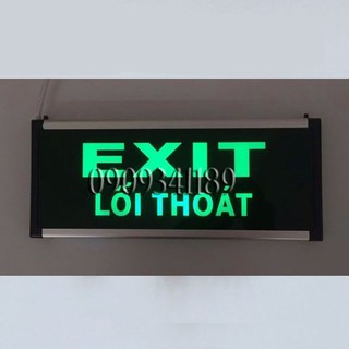 Đèn exit thoát hiểm 2 mặt tự sáng khi mất điện