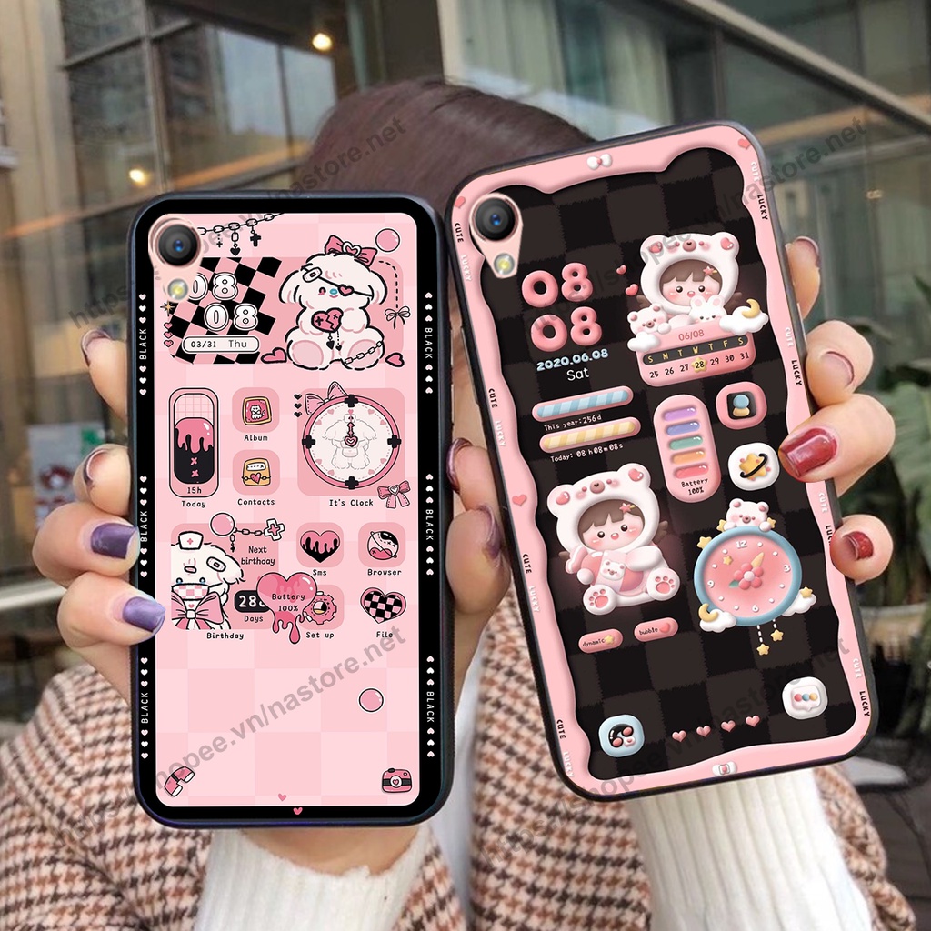 Ốp lưng Oppo A35 / F1 / A37 / Neo 9 / F1 Plus gấu, đồng hồ dễ thương cute giá rẻ