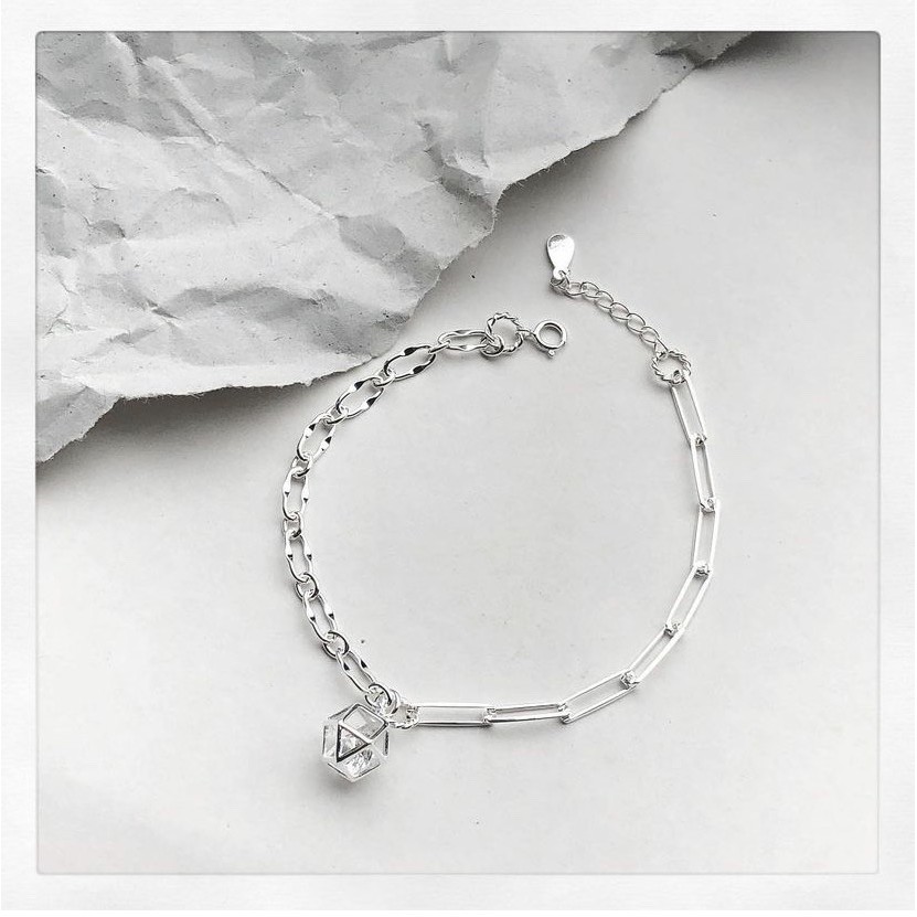 Lắc tay bạc nữ TLEE mẫu Galix cá tính TleeJewelry LT0153