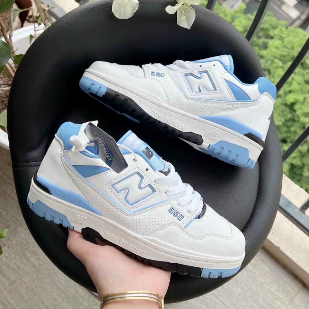 Giày thể thao NB550 với 5 màu hot trend 2022, Giày sneaker NB550 cao cấp xanh lá-vàng-trắng chuẩn S.cấp full bill box pk