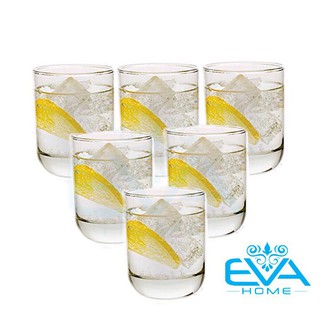 Bộ 6 Ly Thủy Tinh Bầu Lùn Uống Trà  Và Cà Phê Glass Tumbler 36TT