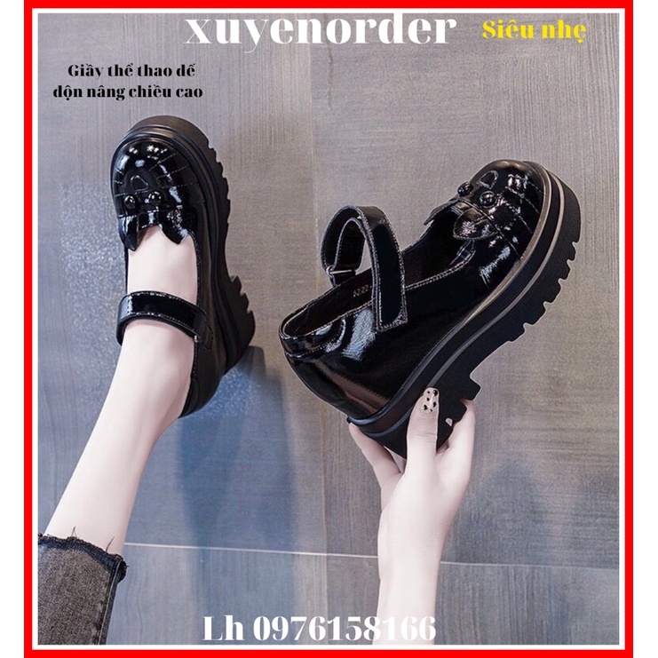 Giầy Đế Độn Nữ Nâng Chiều Cao 9Cm Hàng Quảng Châu Cực Đẹp (Hàng ORDER) kèm ảnh thật