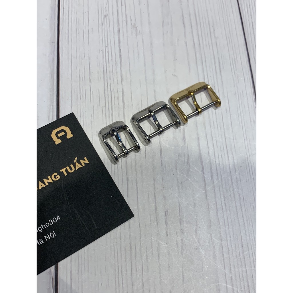Khoá dây da đồng hồ có logo longine inox không rỉ  giá rẻ nhất thị trường