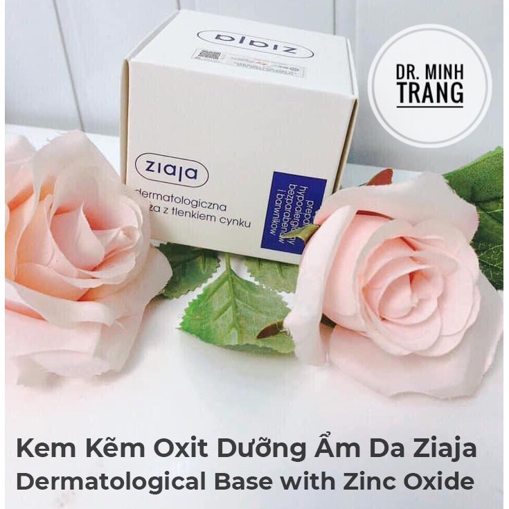 (CHÍNH HÃNG) Kem Kẽm Oxit 13% Chăm Sóc & Bảo Vệ Da Ziaja Dermatological Base With Zinc Oxide 80g