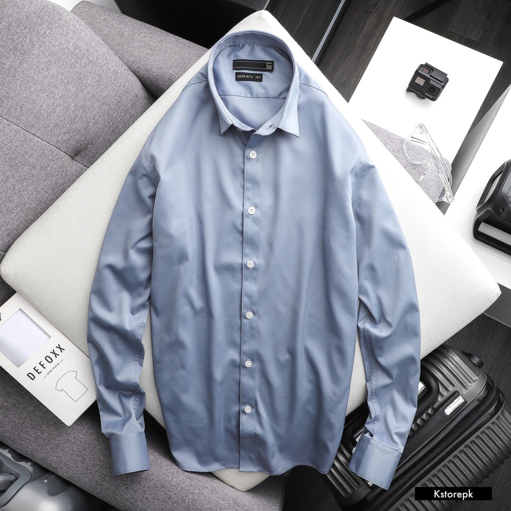 Áo sơ mi dài tay nam cổ bẻ form slimfit vải cotton cao cấp mềm mịn lịch lãm KSTORE SMDT.MSM.CT.5M