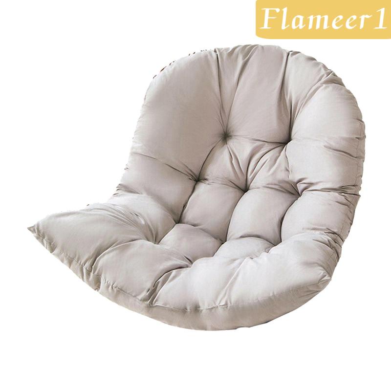 [Flameameer1] Đệm Lót Ghế Ngồi Sân Vườn Hình Quả Trứng Có Thể Tháo Rời Màu Đỏ