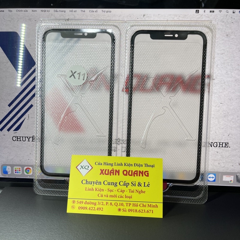 KÍNH ÉP IPHONE 11 LIỀN RON CÓ KEO OCA