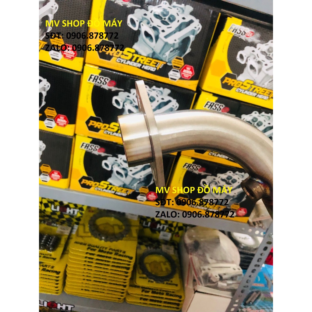Cổ pô R8 đủ kích cở dành cho EX135/EX150/WINNER SONIC. Tặng Kèm 2 Lò Xo treo PÔ