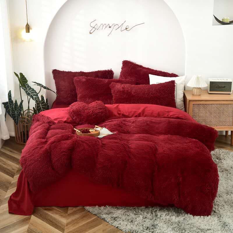 Bộ chăn ga Nỉ nhung lông